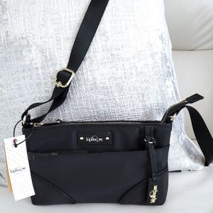 NWT  Kipling Black Keegan Crossbody Bag